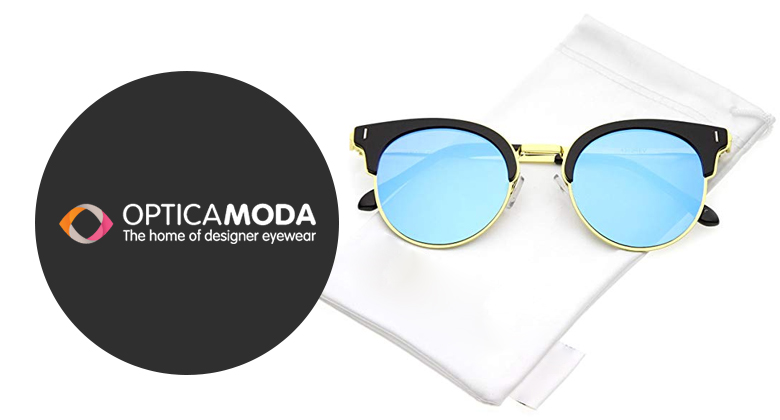 Modern Half-Frame Sunglasses